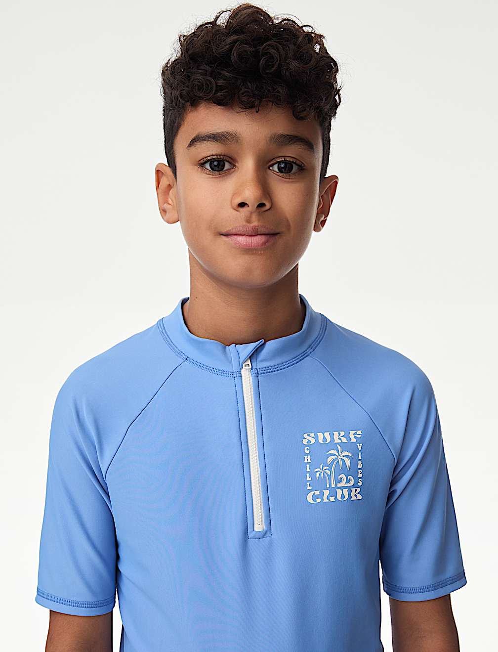 Quarter Zip Rash Vest (2-16 Yrs)