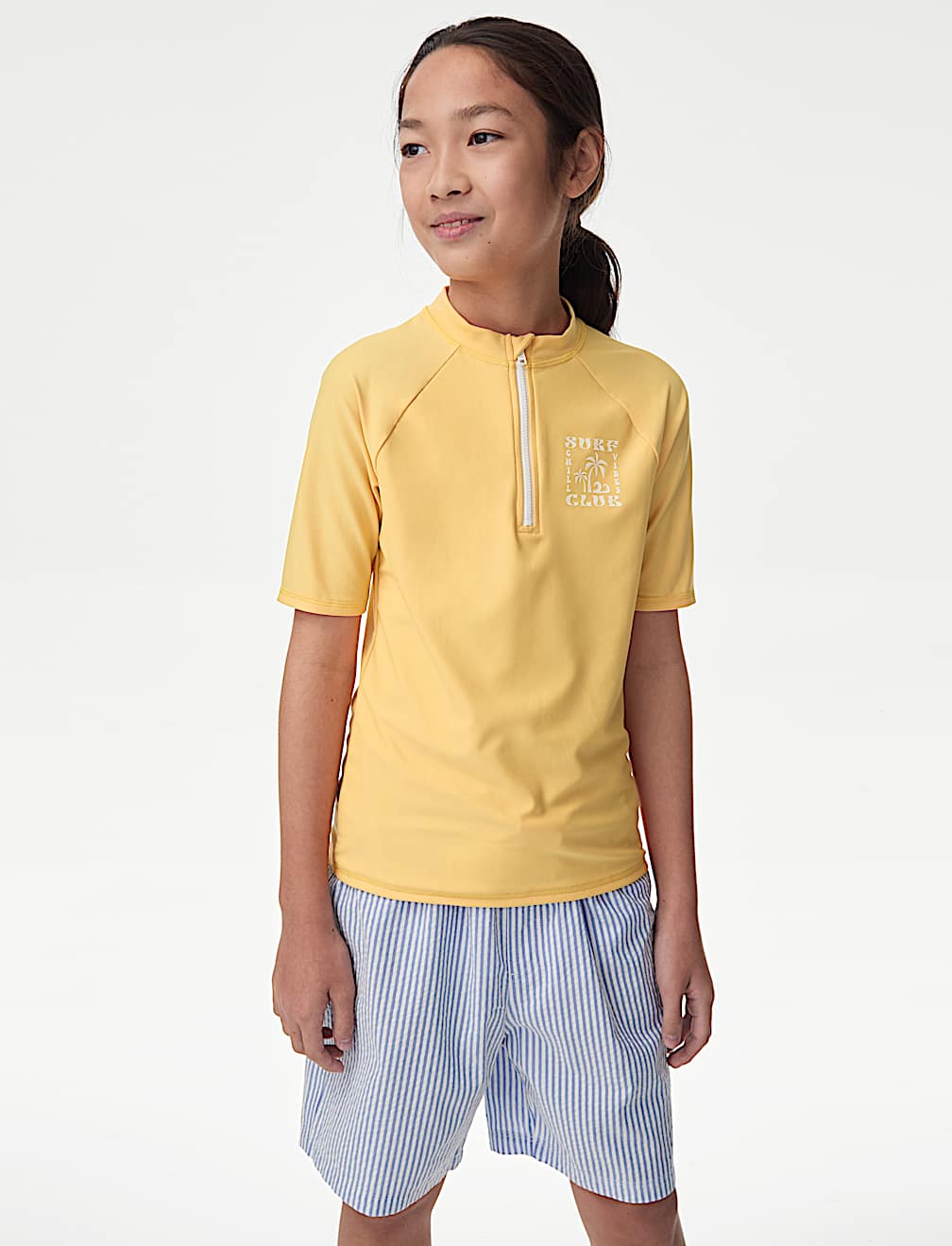 Quarter Zip Rash Vest (2-16 Yrs)