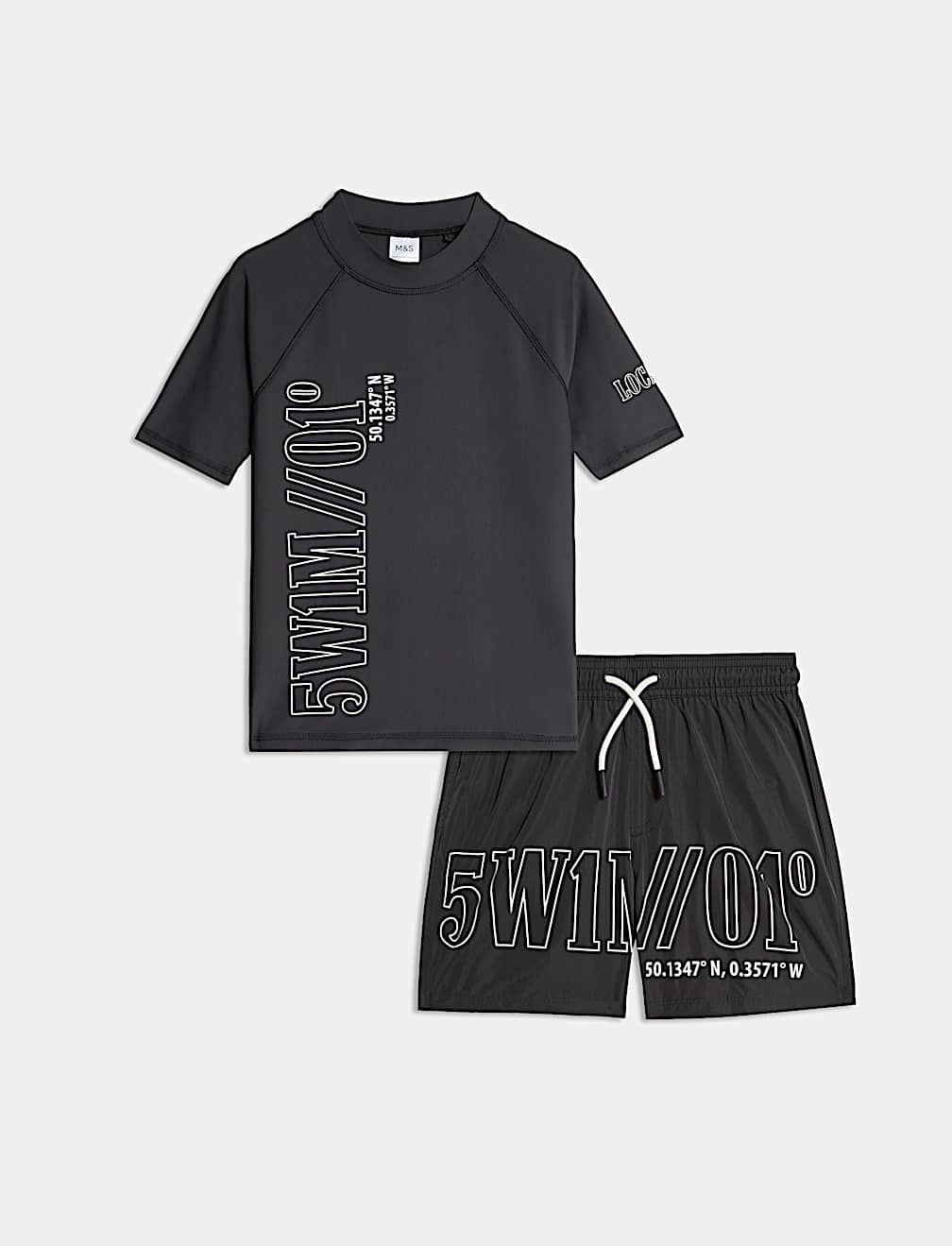 2pc Graphic Swim Set (6-16 Yrs)