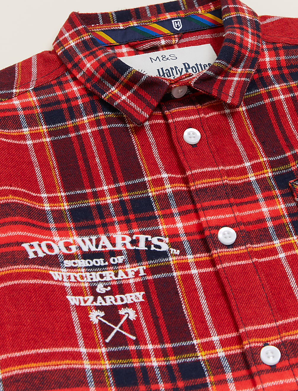 Pure Cotton Harry Potter™ Checked Shirt (2-16 Yrs)