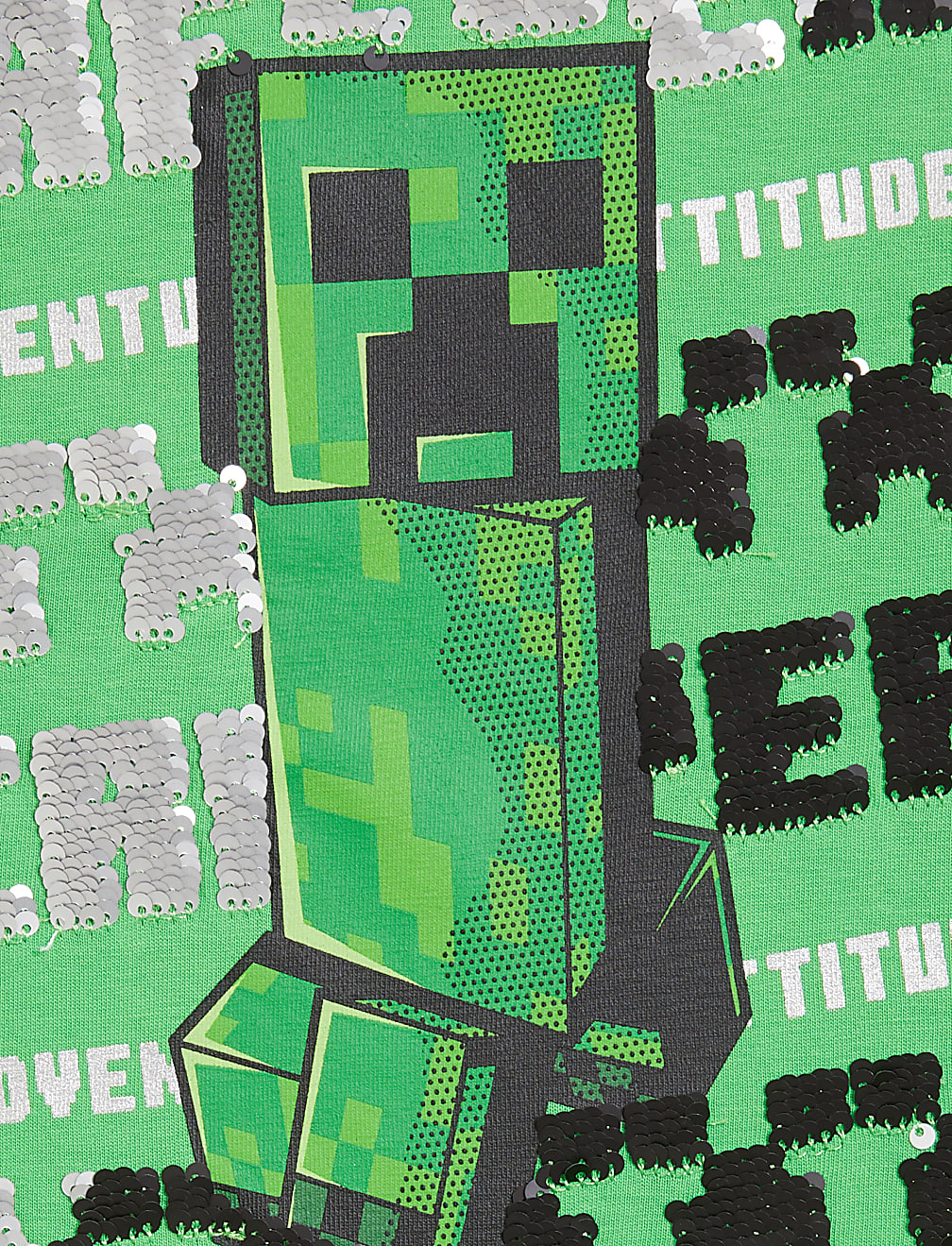 Pure Cotton Minecraft&trade; Sequin Top (6-16 Yrs)