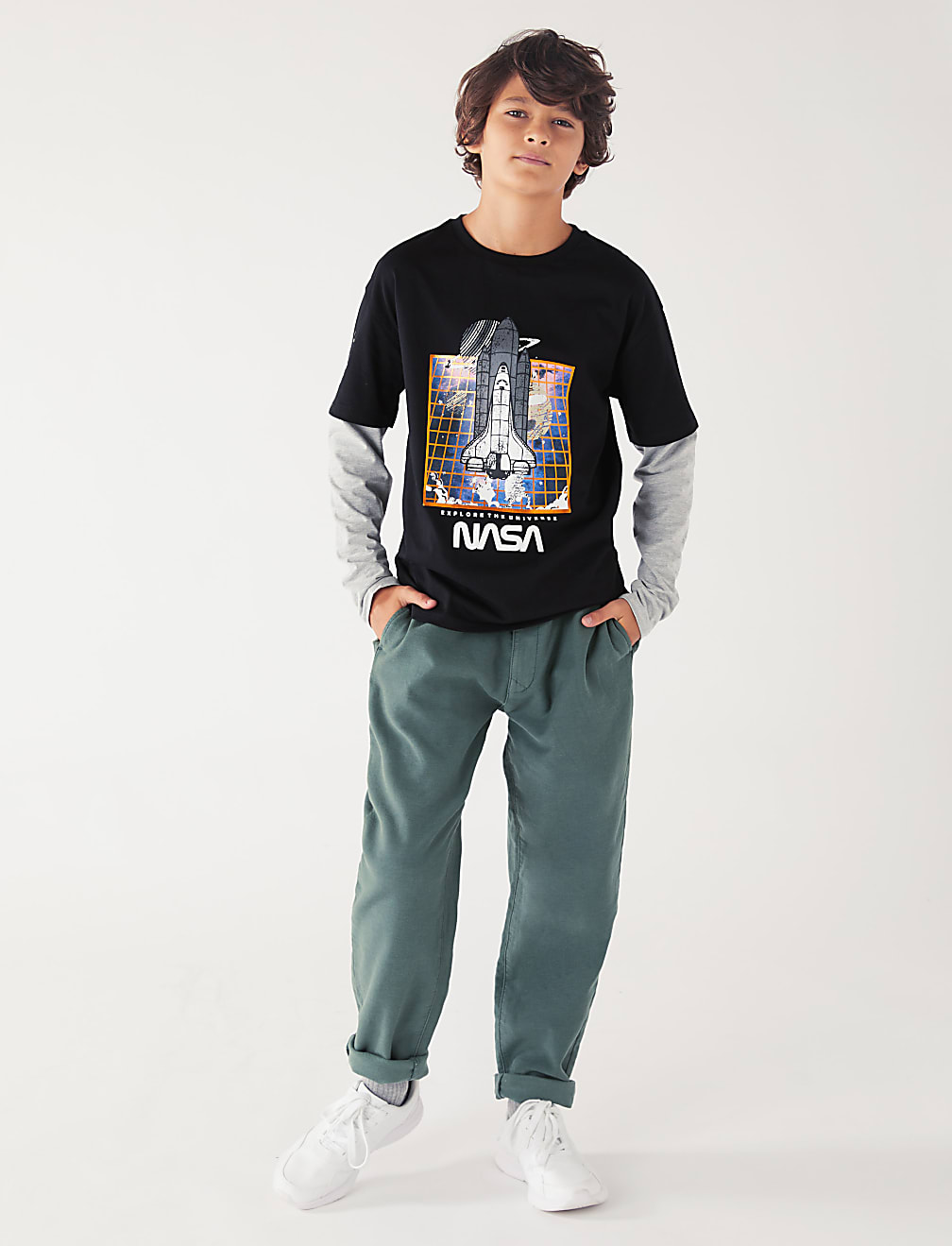 Cotton Rich NASA&trade; T-Shirt (6 - 16 Yrs)