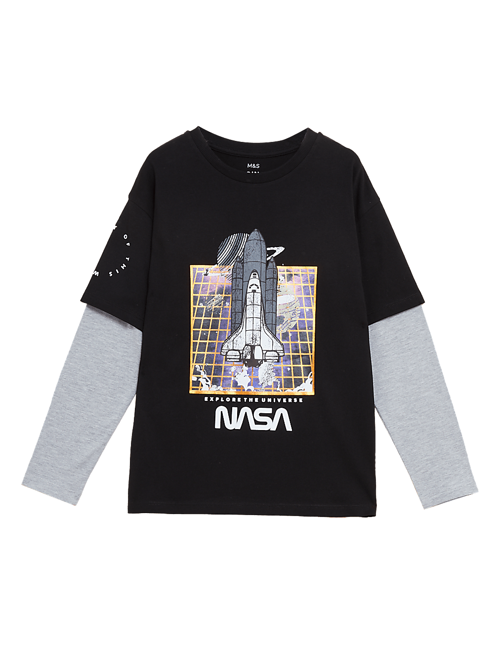 Cotton Rich NASA&trade; T-Shirt (6 - 16 Yrs)
