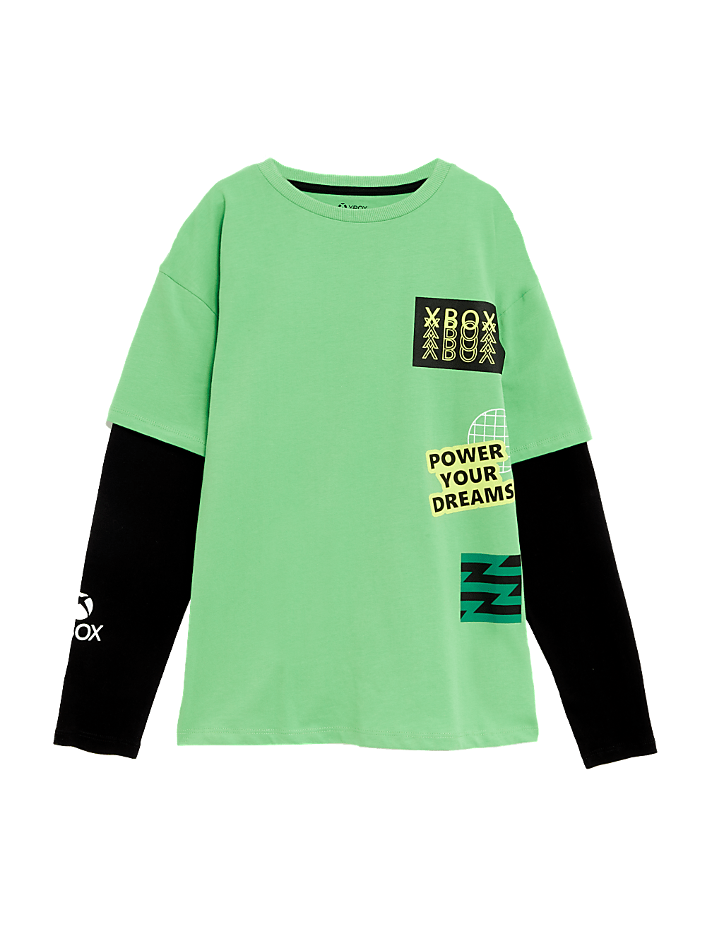 Pure Cotton Xbox™ Mock Sleeve Top