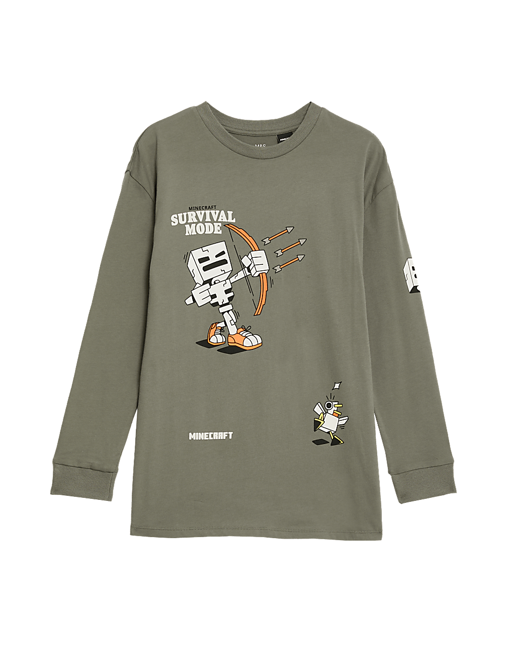 Pure Cotton Minecraft™ Graphic Top (6-16 Yrs)
