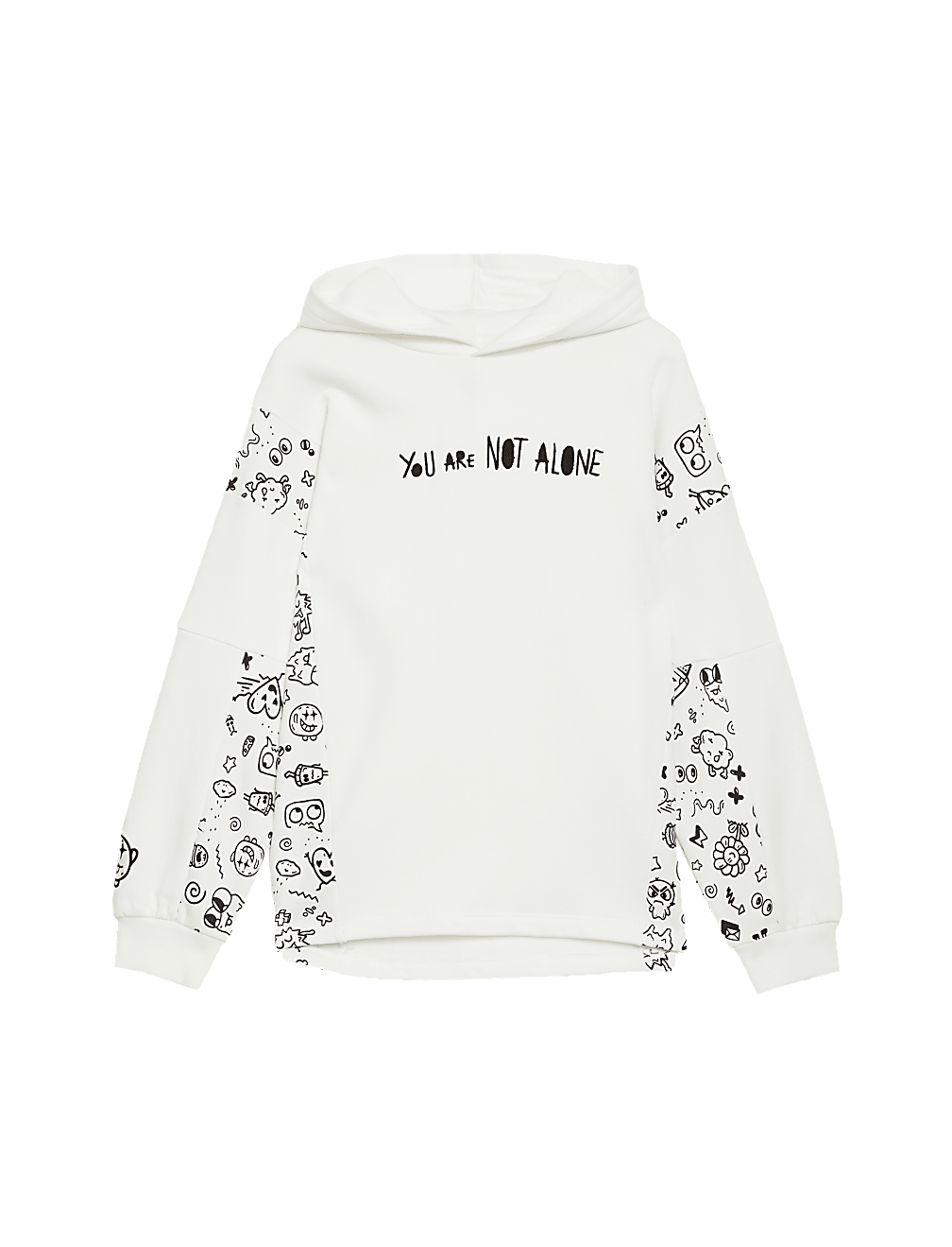 Cotton Rich Slogan Hoodie (6-16 Yrs)