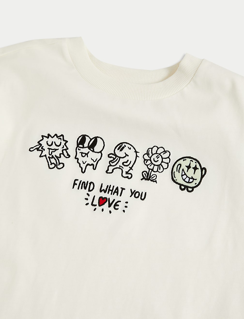 Pure Cotton Embroidered T-Shirt (6-16 Yrs)
