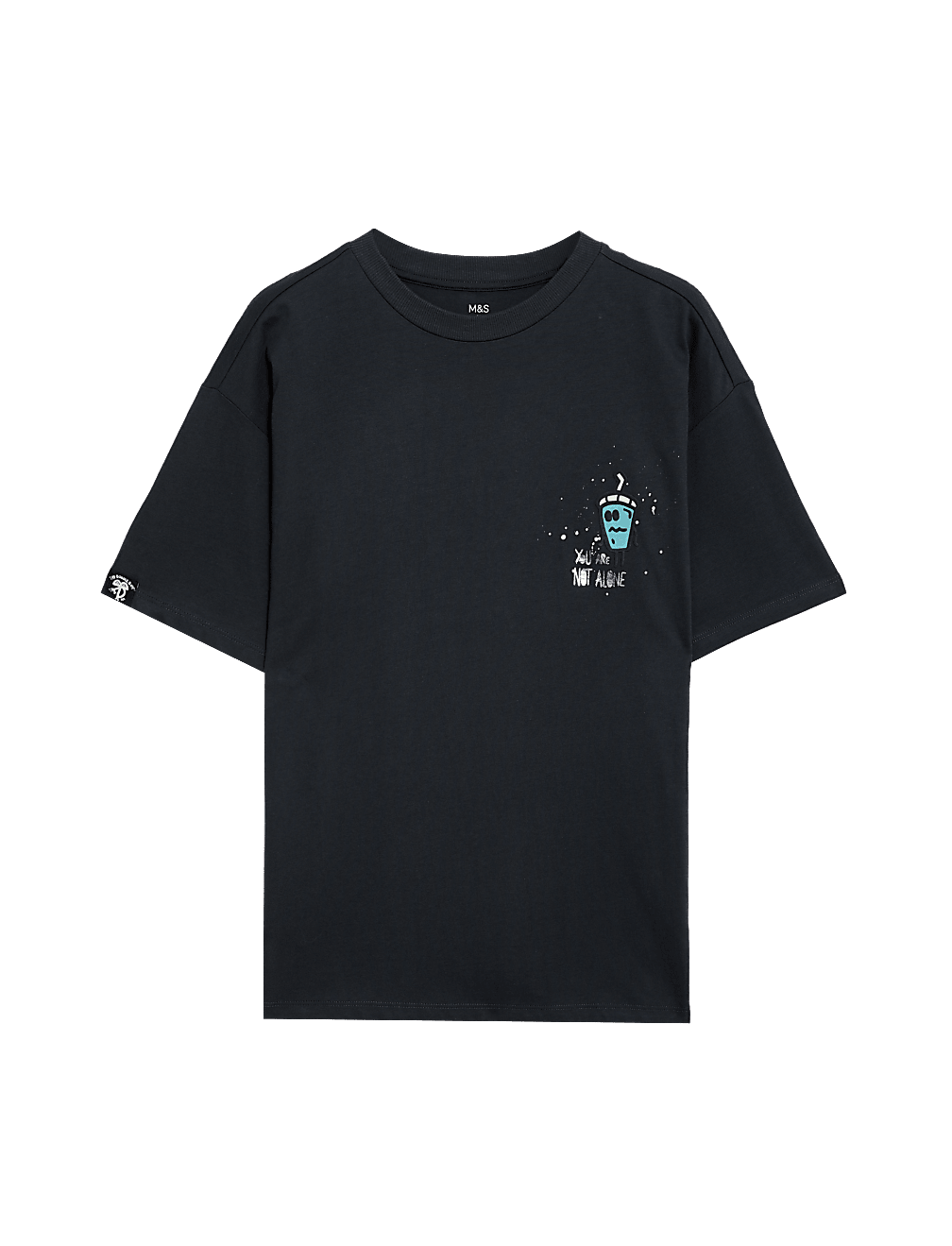 Pure Cotton Slogan T-Shirt (6-16 Yrs)