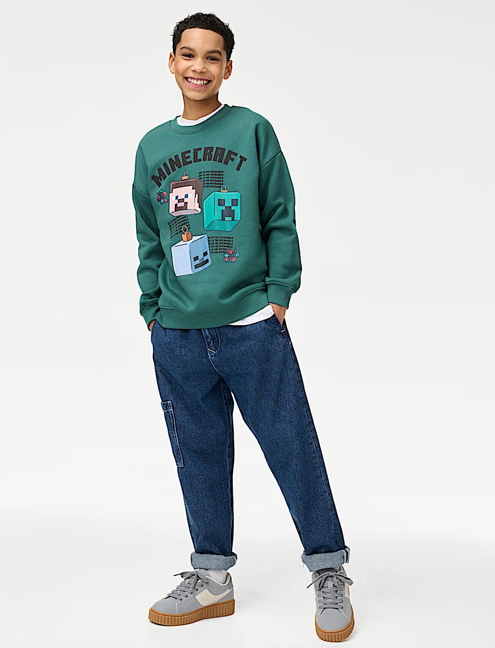Cotton Rich Minecraft™ Sweatshirt (6-16 Yrs)