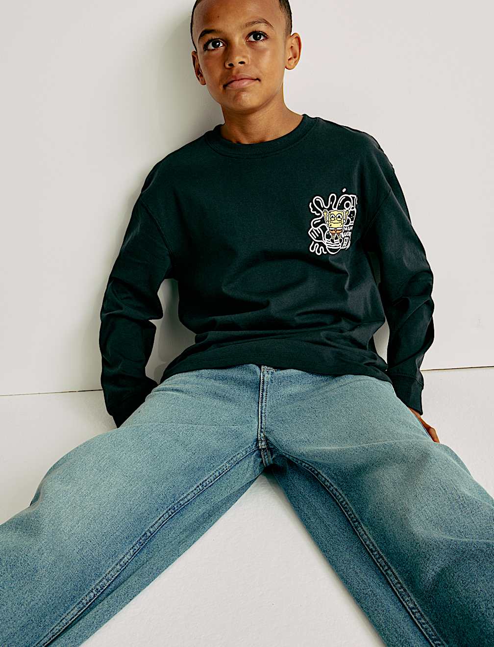 Doodle Boy™ x SpongeBob SquarePants™ Long Sleeve Top (2-16 Yrs)