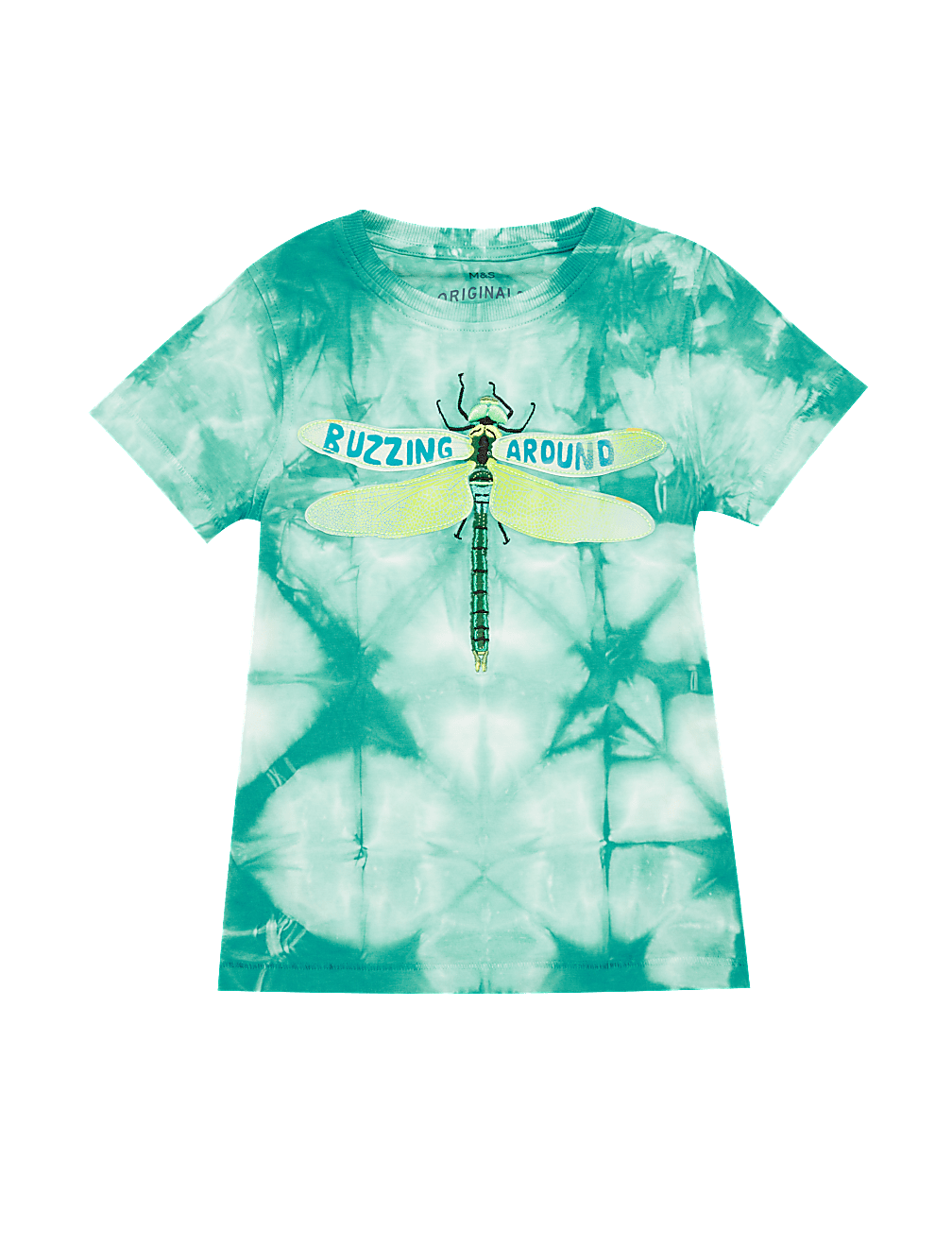 Pure Cotton Tie Dye Dragonfly T-Shirt