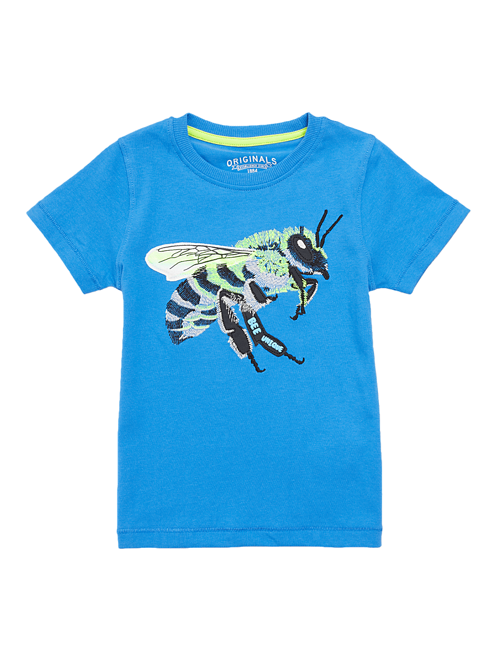Pure Cotton Embroidered Bee T-Shirt