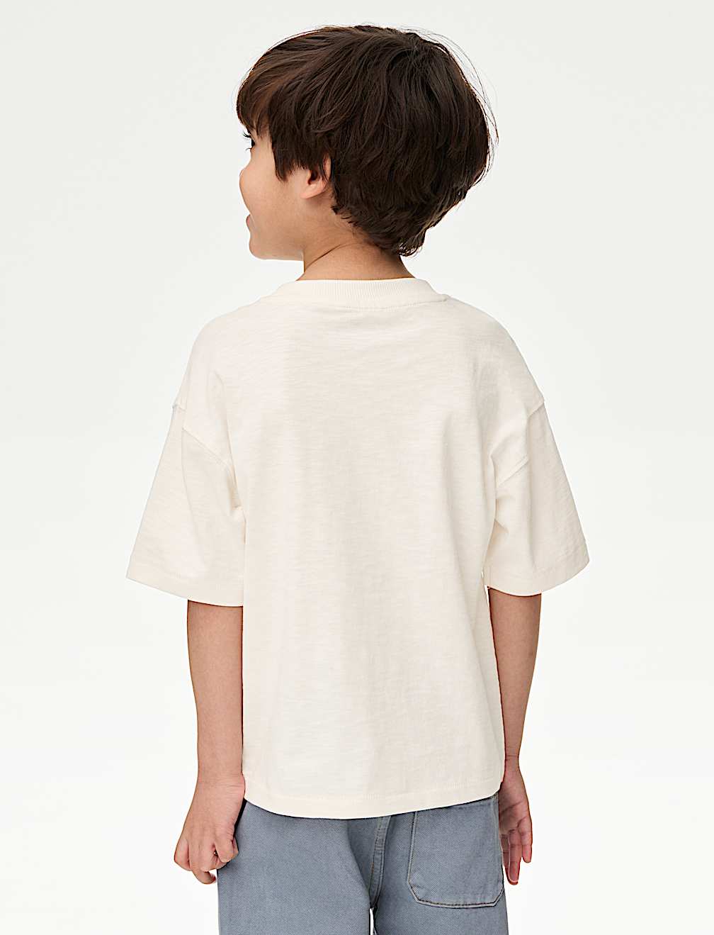 Pure Cotton 'Outside' Slogan T-Shirt (1-8 Yrs)