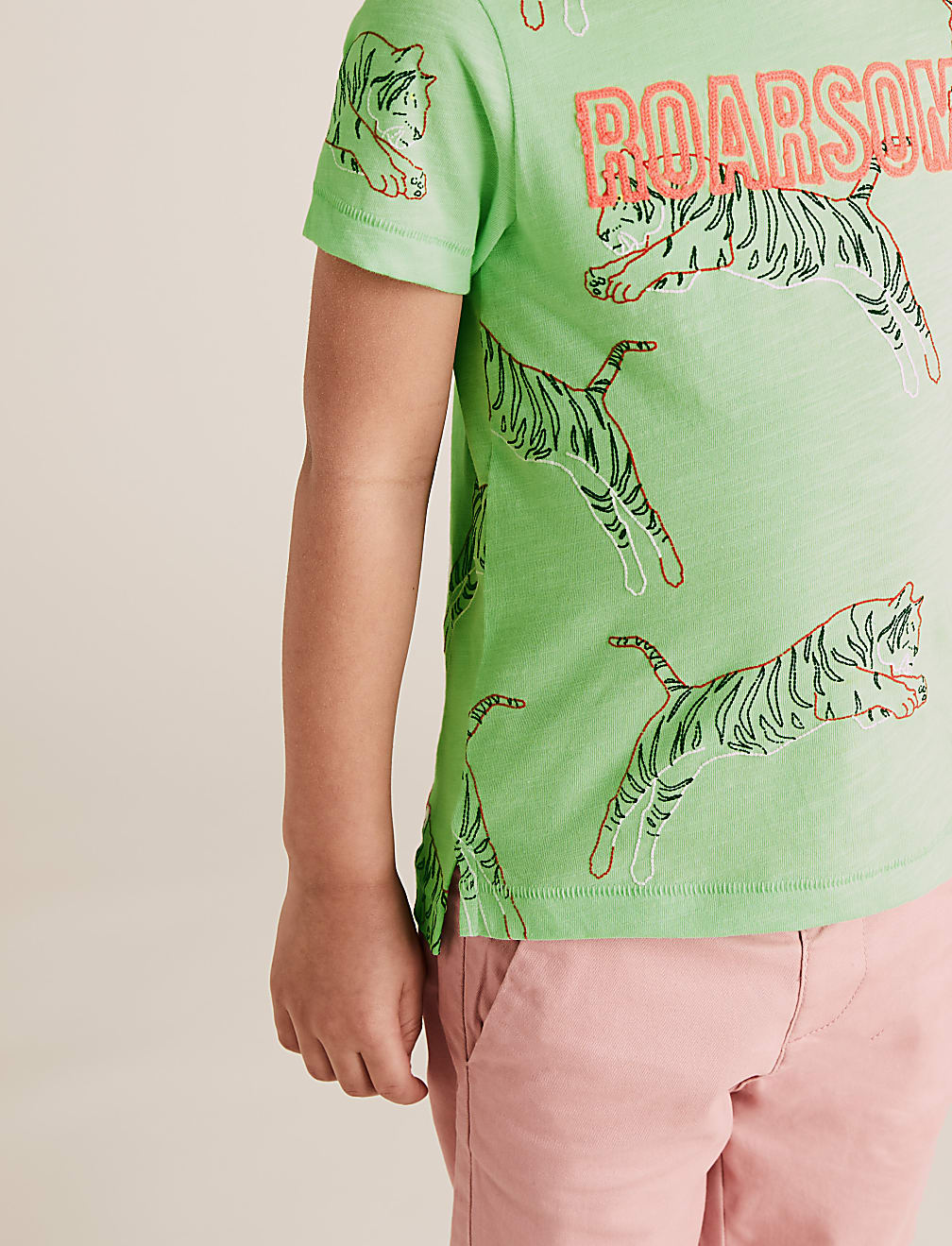 Pure Cotton Tiger Print T-Shirt (2-7 Yrs)