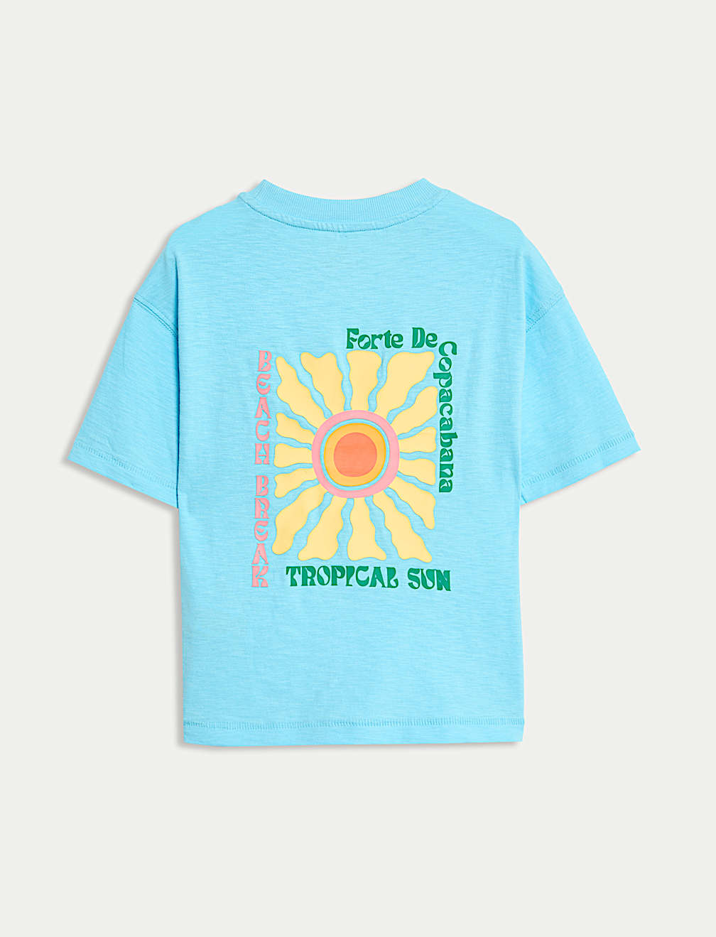 Pure Cotton Back Graphic T-Shirt (2-8 Yrs)