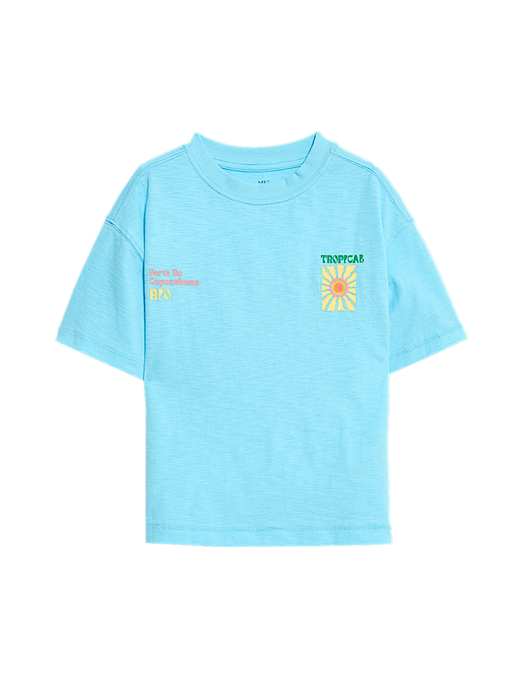Pure Cotton Back Graphic T-Shirt (2-8 Yrs)