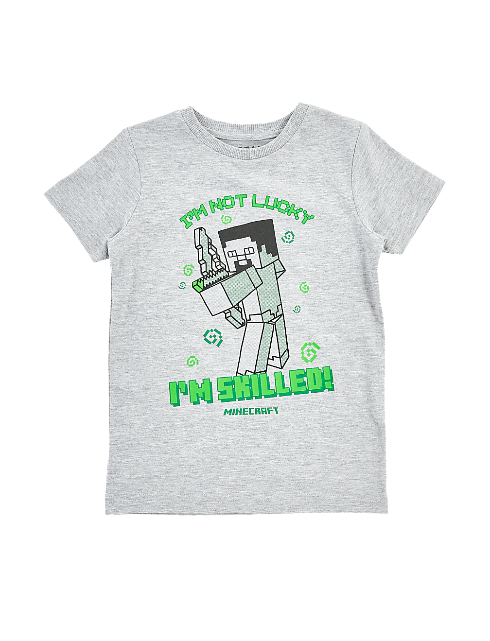 Minecraft™ Slogan T-Shirt (2-7 Yrs)