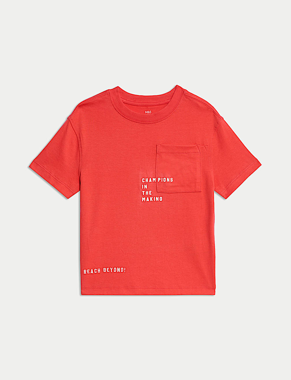 Cotton Rich Slogan T-Shirt (2-8 Yrs)
