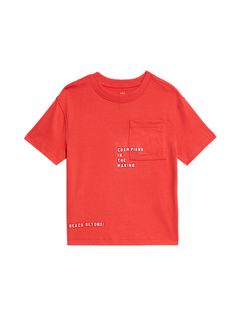 Cotton Rich Slogan T-Shirt (2-8 Yrs)