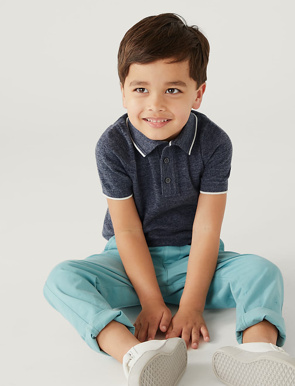 Cotton Rich Knitted Polo Shirt