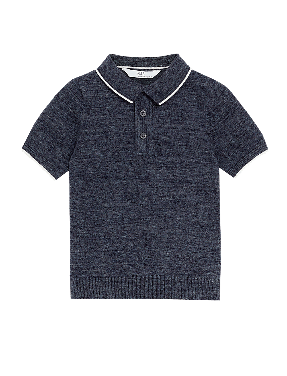 Cotton Rich Knitted Polo Shirt