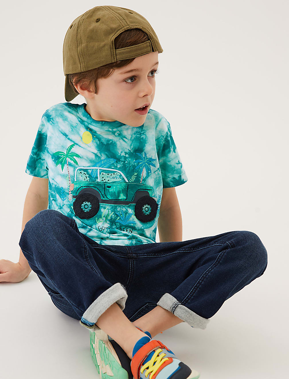 Pure Cotton Tie Dye T-Shirt (2-7 Yrs)