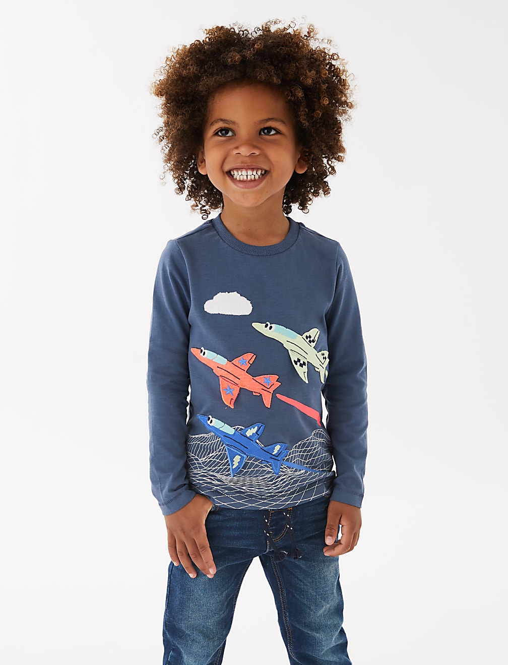 Pure Cotton Airplanes Top (2-7 Yrs)