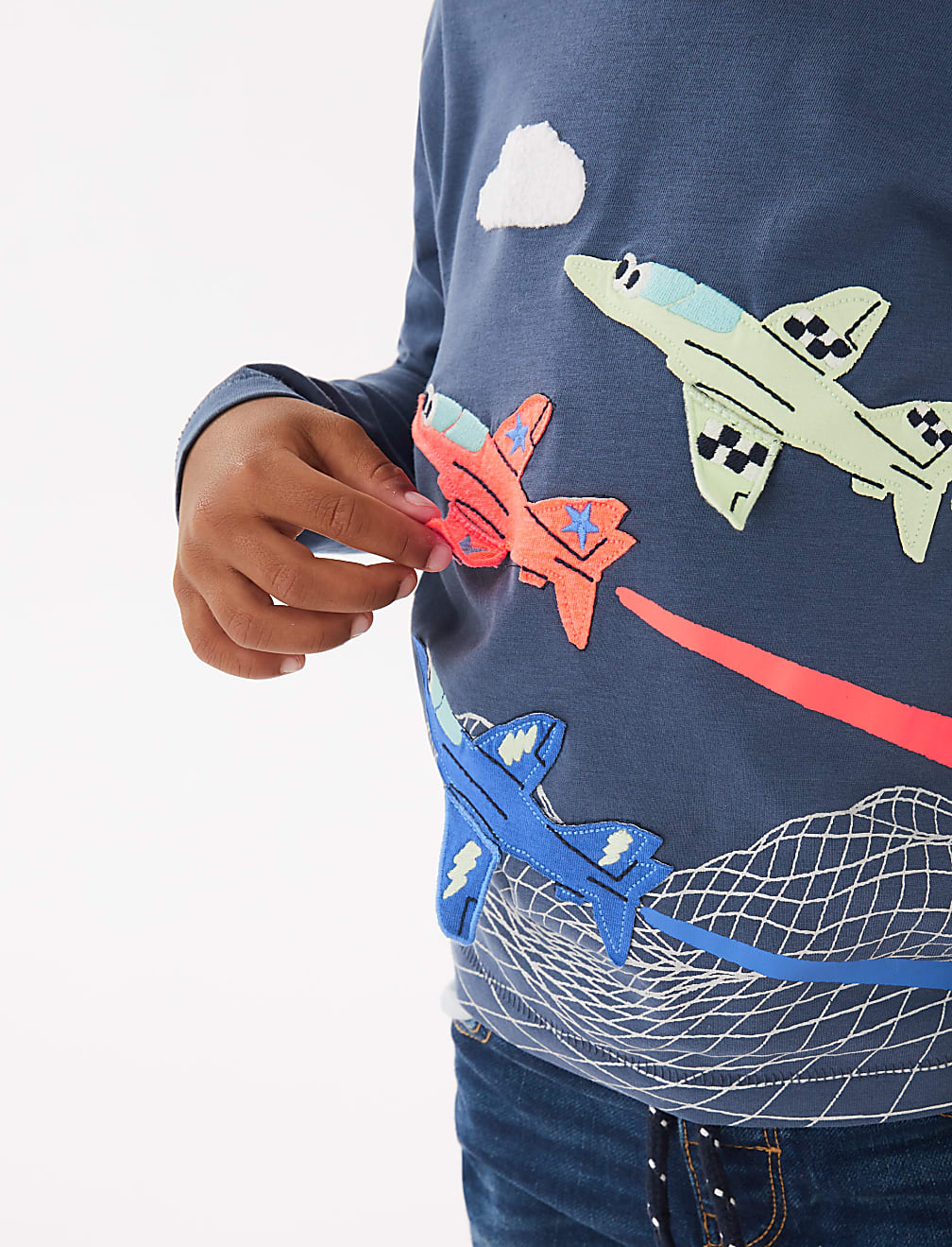 Pure Cotton Airplanes Top (2-7 Yrs)
