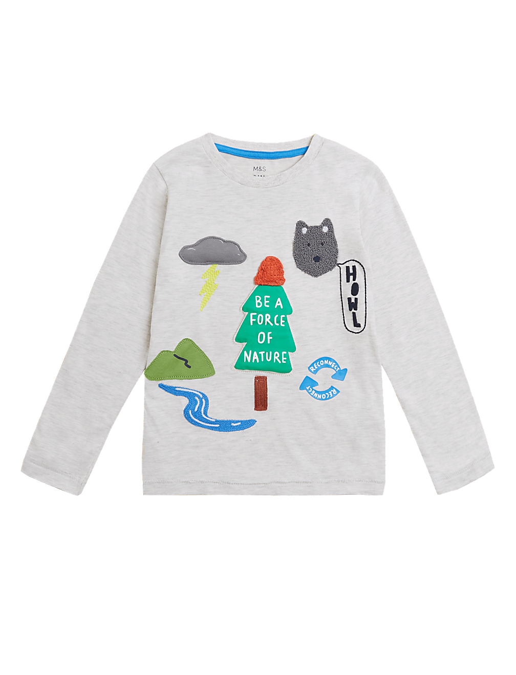 Cotton Rich Nature Embroidered Top (2-7 Yrs)