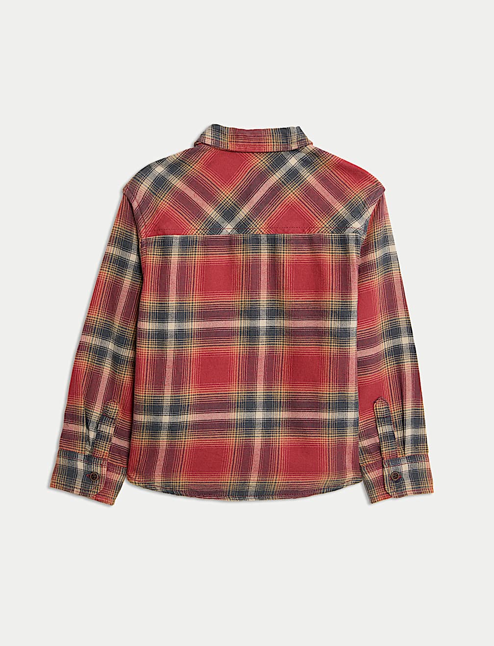 Pure Cotton Brushed Checked Shirt (2-8 Yrs)