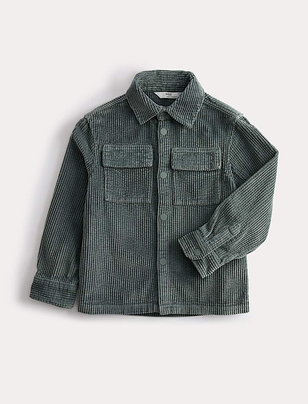 Pure Cotton Corduroy Shirt (2-8 Yrs)