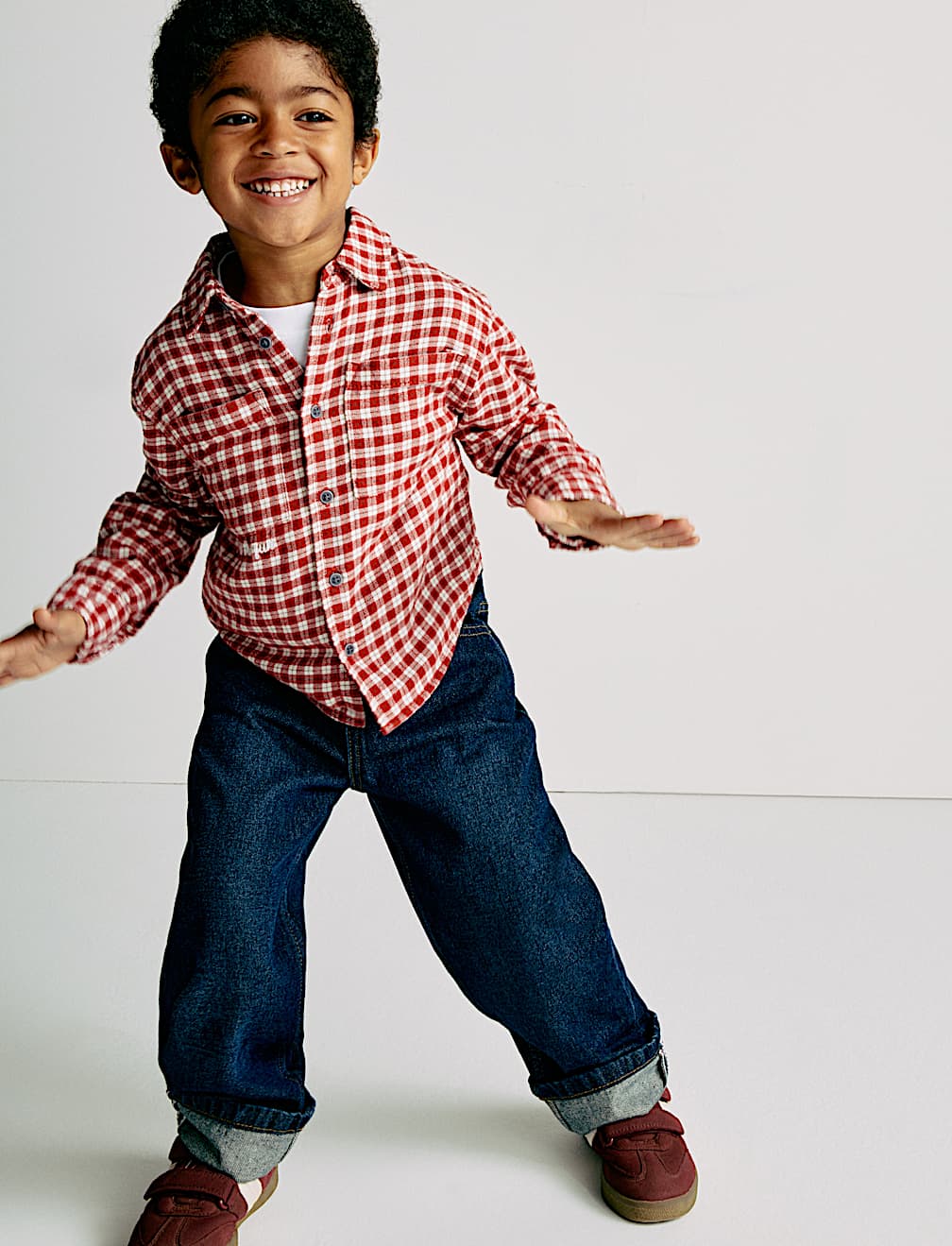 Pure Cotton Checked Shirt (2-8 Yrs)