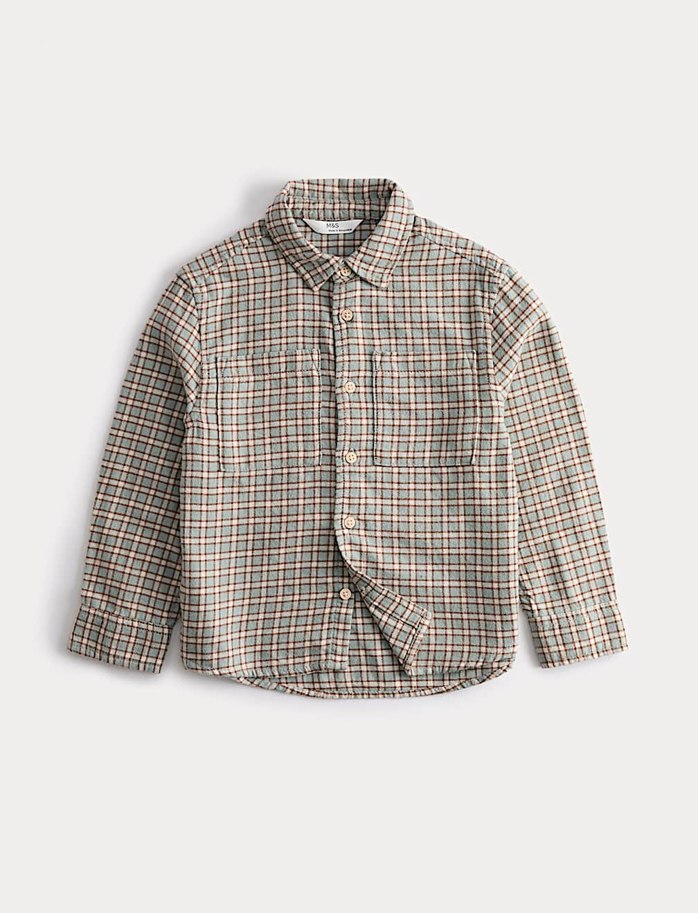 Pure Cotton Checked Shirt (2-8 Yrs)