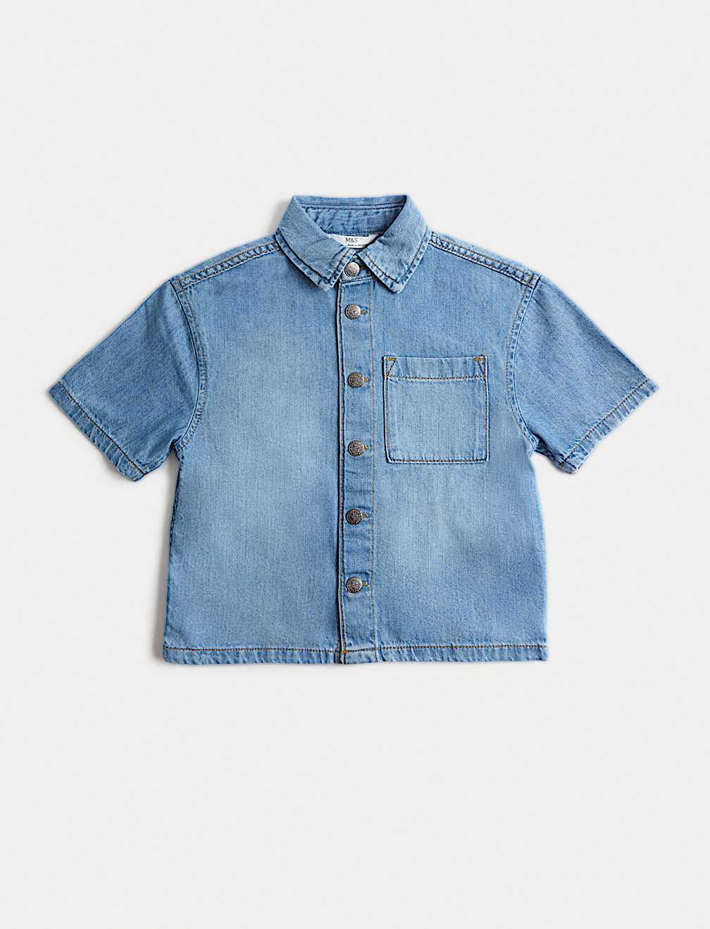 Pure Cotton Denim Shirt (2-8 Yrs)