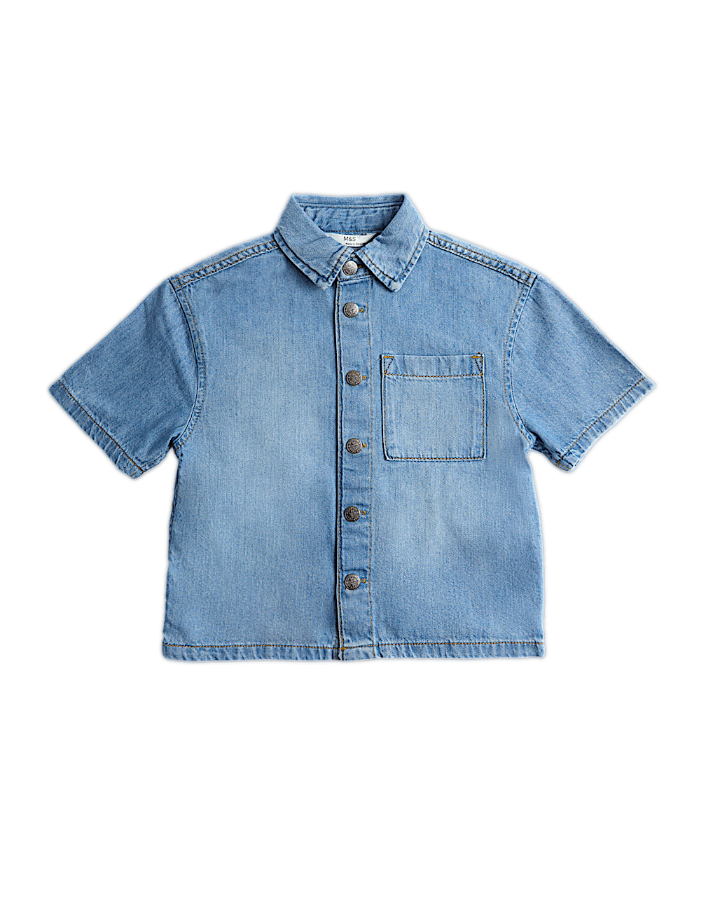 Pure Cotton Denim Shirt (2-8 Yrs)