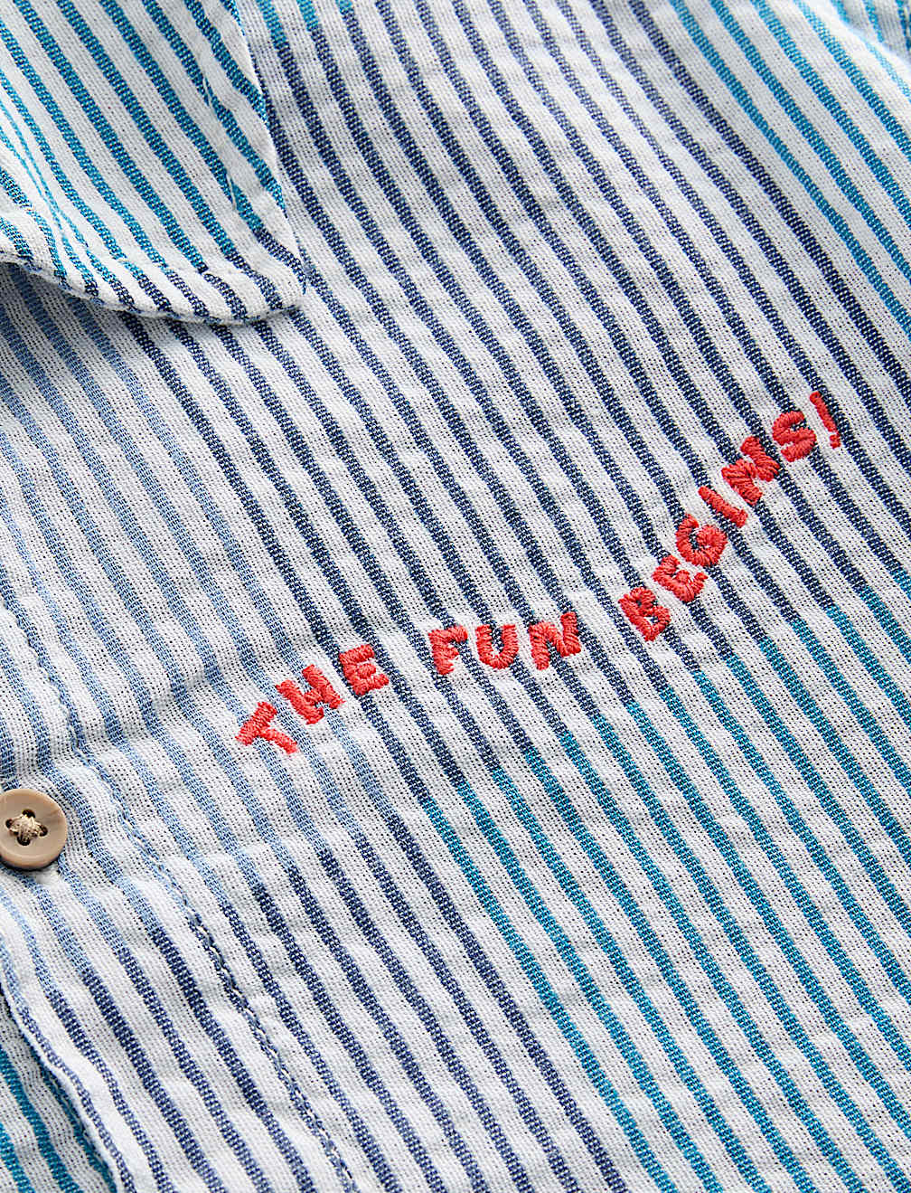Pure Cotton Checked Seersucker Shirt (2-8 Yrs)