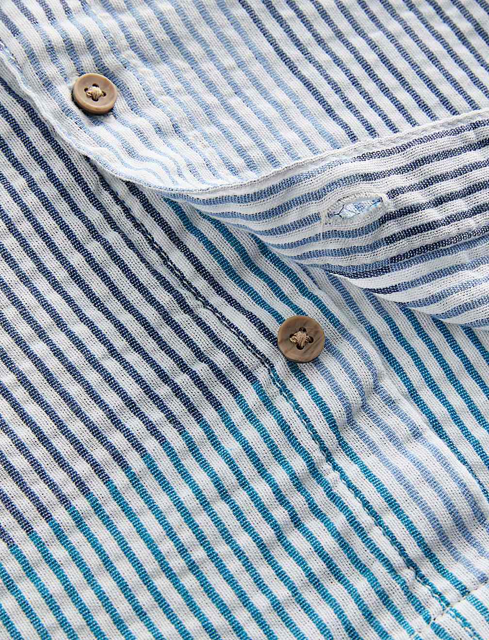Pure Cotton Checked Seersucker Shirt (2-8 Yrs)
