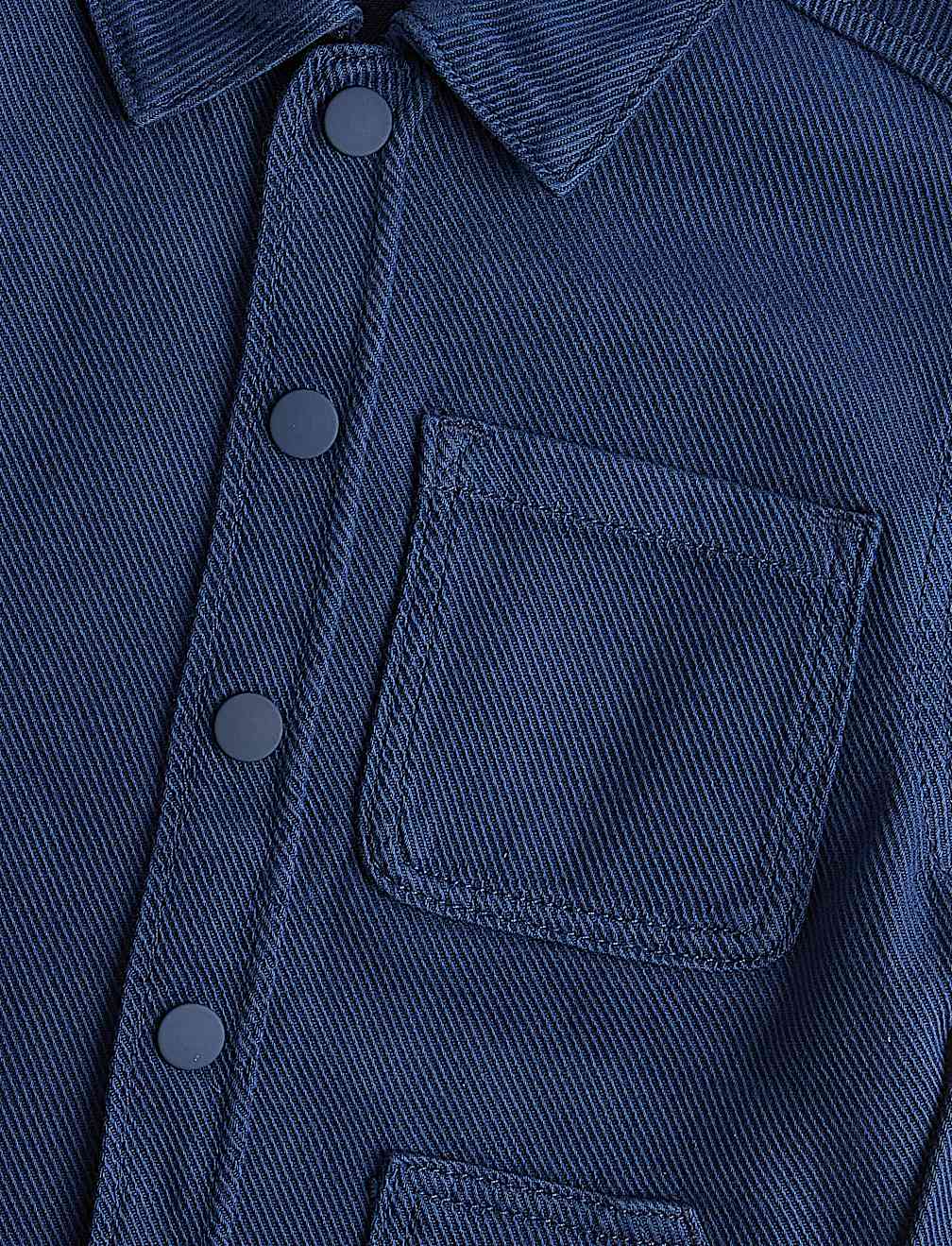 Pure Cotton Denim Twill Overshirt (2-8 Yrs)