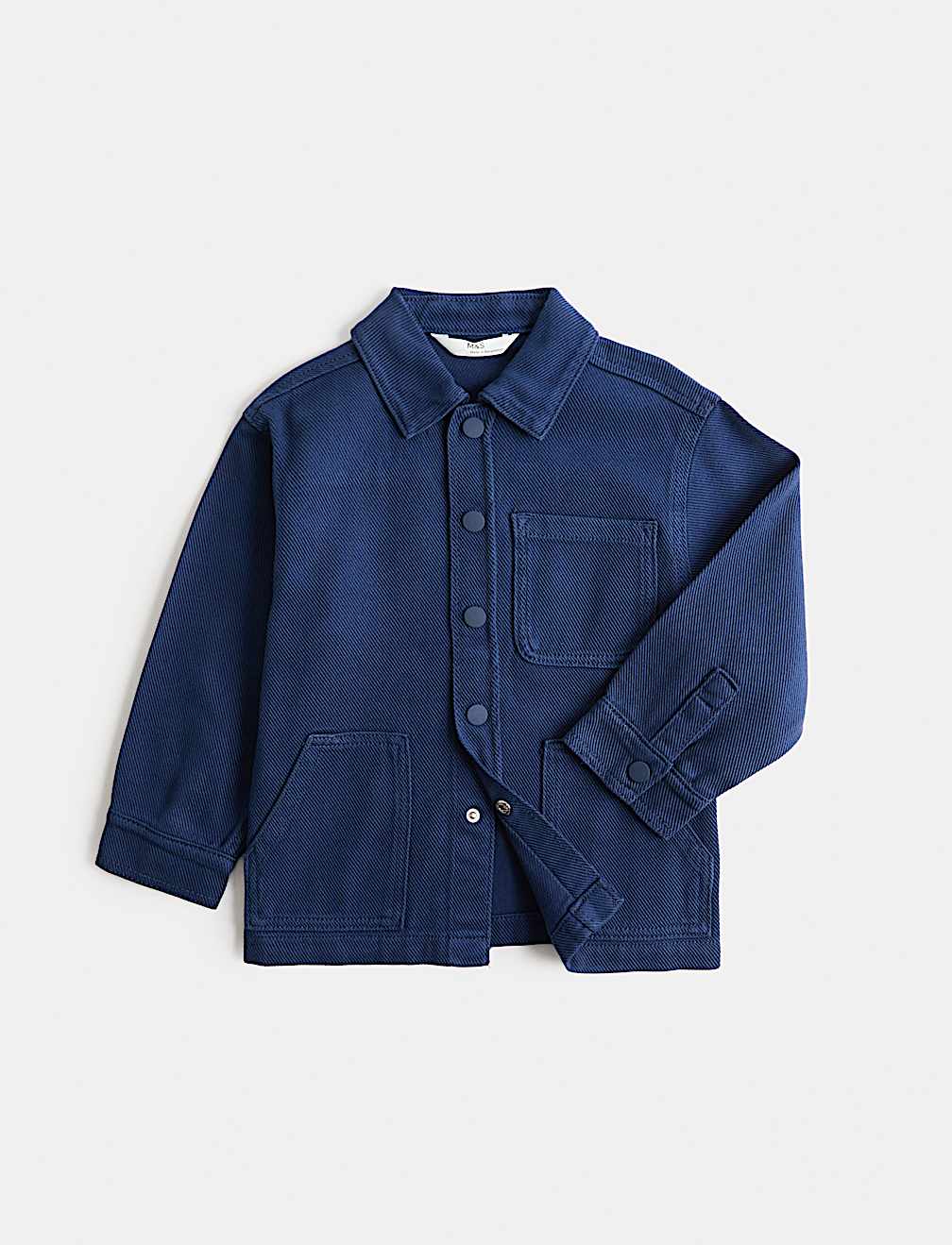 Pure Cotton Denim Twill Overshirt (2-8 Yrs)