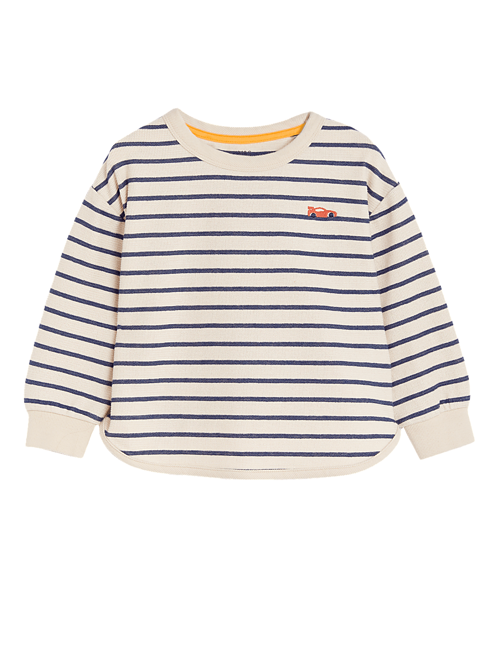 Cotton Rich Striped Sweatshirt