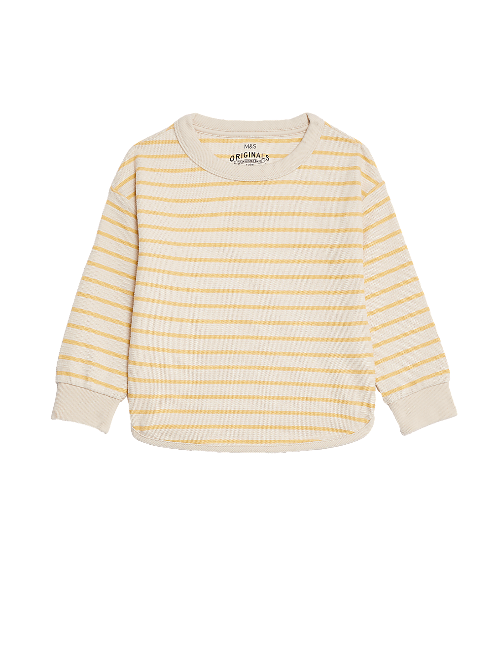 Cotton Rich Striped Sweatshirt