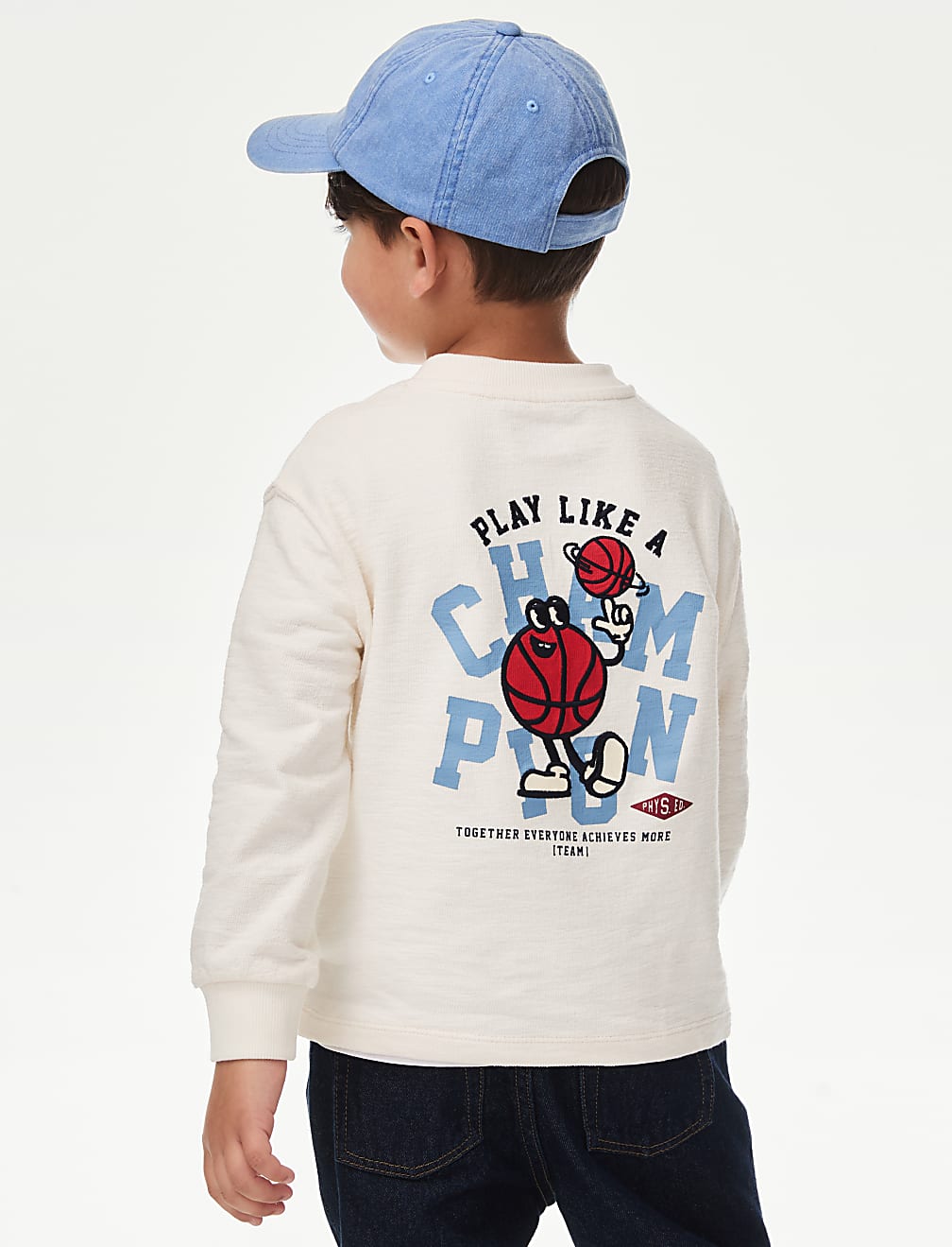 Pure Cotton Basketball Top (2-8 Yrs)