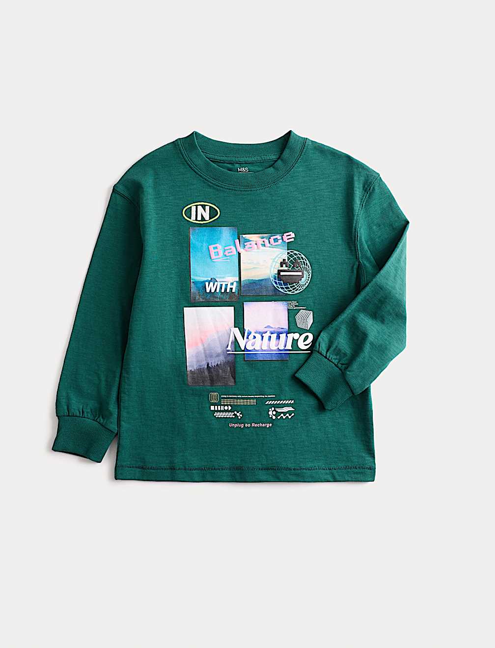 Pure Cotton Graphic Sweatshirt (2-8 Yrs)