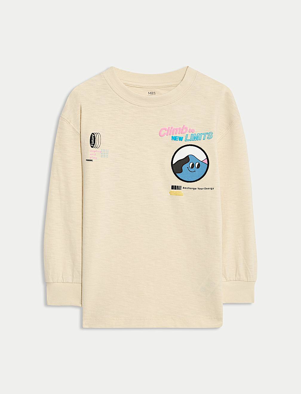 Pure Cotton Graphic Top (2-8 Yrs)