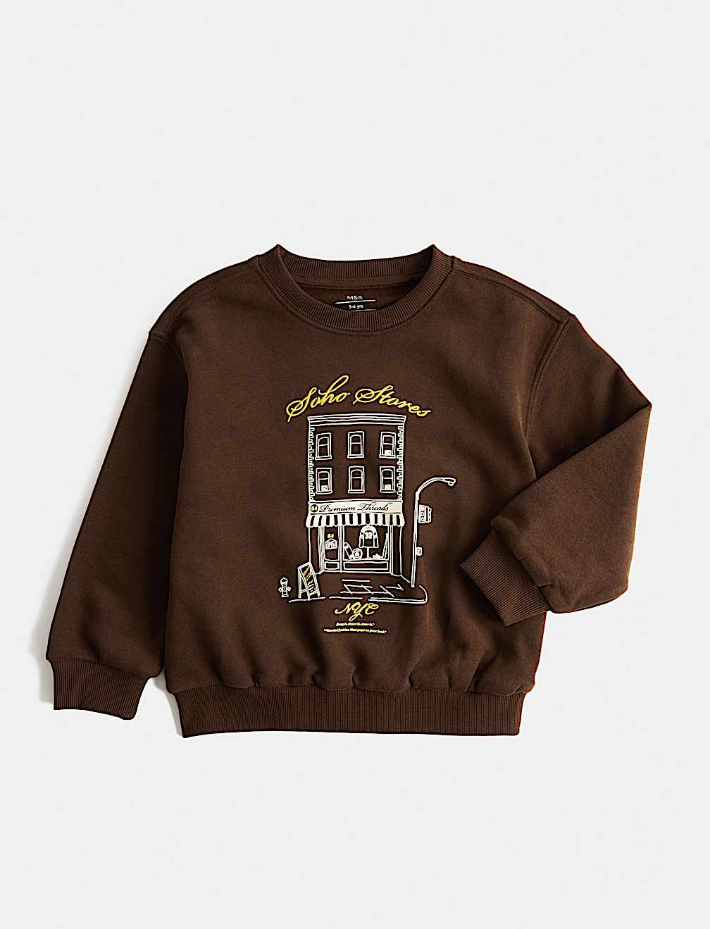 Cotton Rich Graphic Sweatshirt (2-8 Yrs)