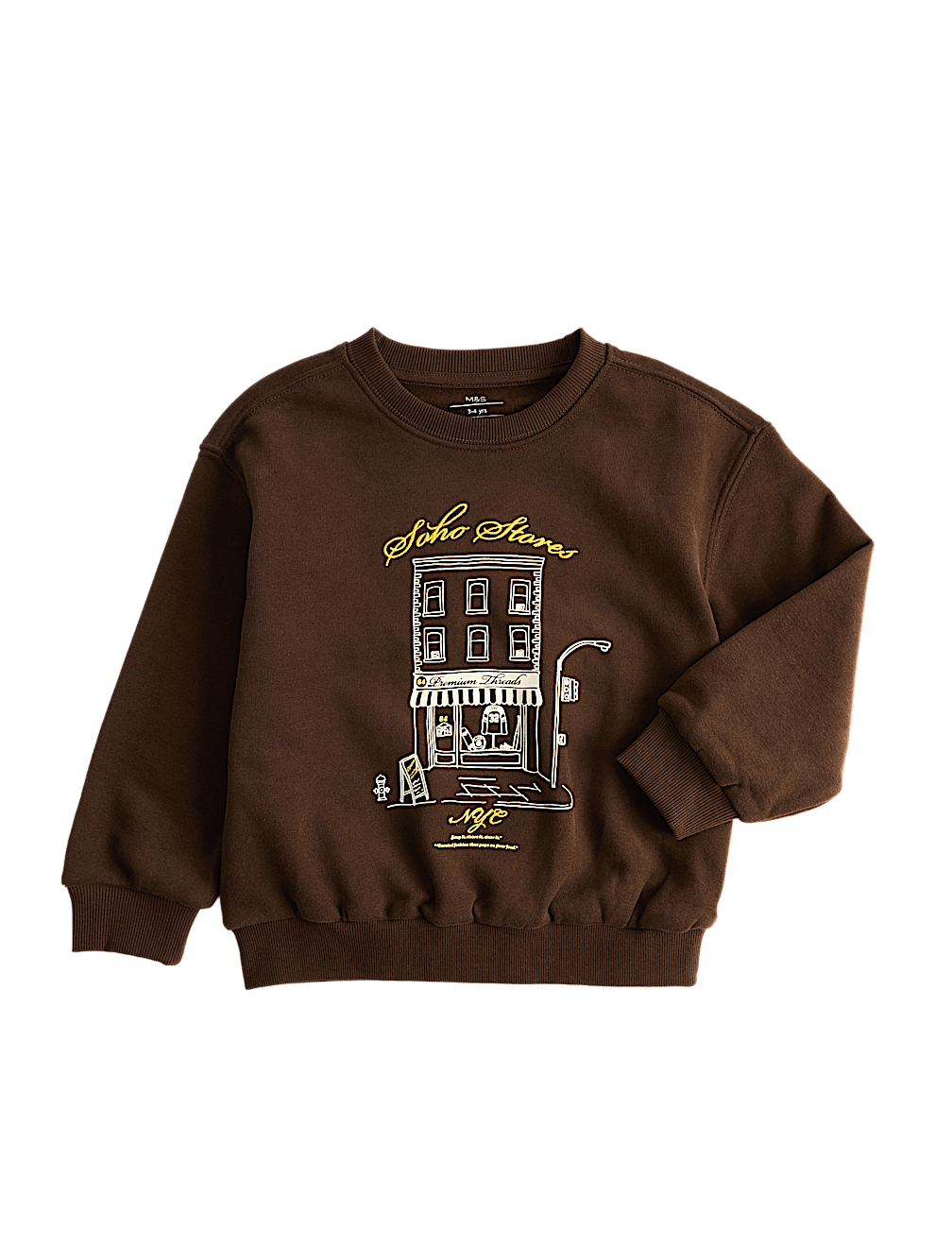 Cotton Rich Graphic Sweatshirt (2-8 Yrs)