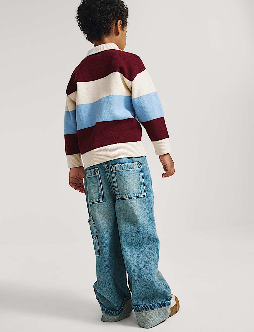 Striped Rugby Knitted Jumper (2-8 Yrs)