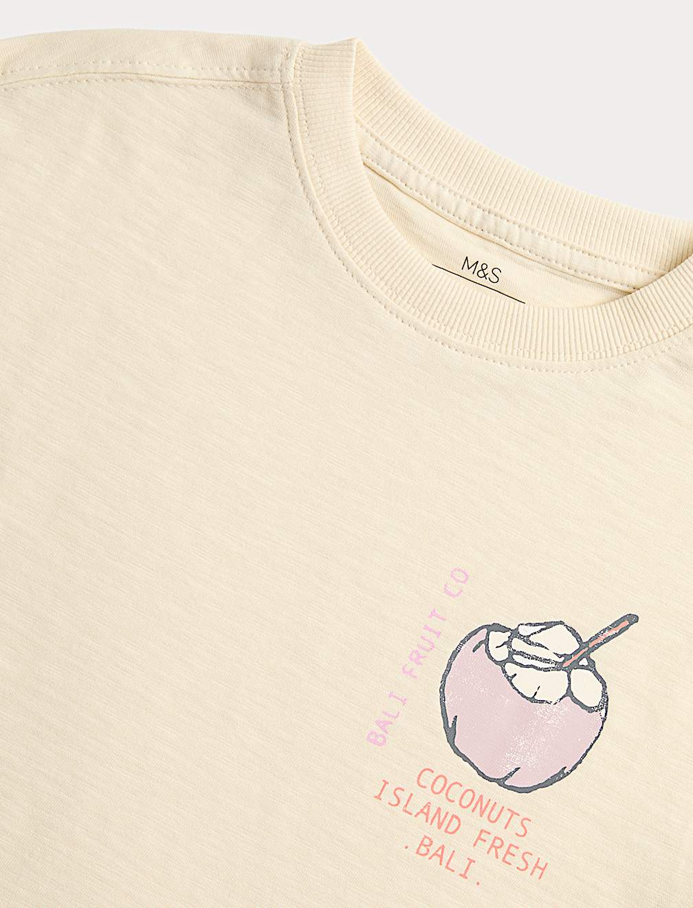 3 Pack Pure Cotton Fruit Graphic T-Shirts (2-8 Years)