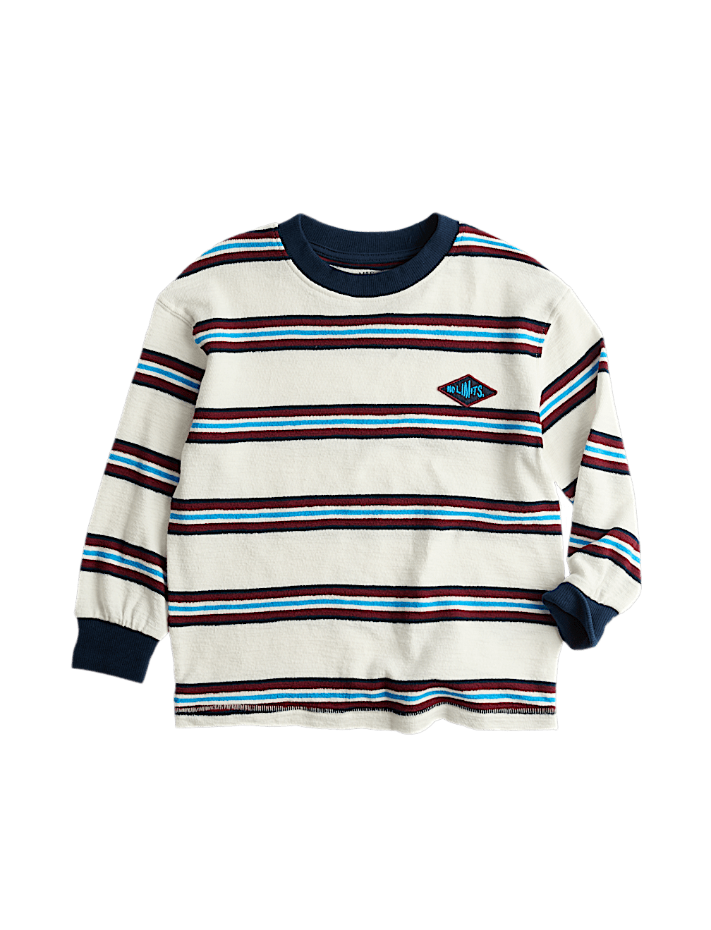 Pure Cotton Textured Striped Long Sleeve Top (2-8 Yrs)