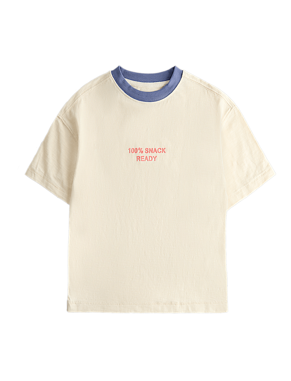 Pure Cotton Snack Ready Slogan T-Shirt (2-8 Yrs)